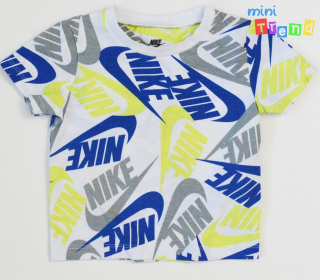 Nike mintás krém póló 80 3-Jó állapot