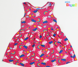 Peppa mintás pink ruha 3év 3-Jó állapot