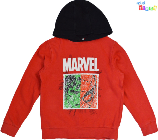 Next Marvel simítos piros-fekete pulóver 10év 3-Jó állapot