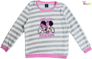 Disney Minnie szürke-fehér polár felső 40-42 4-Hibátlan