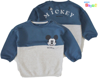 George Mickey kék-szürke pulóver 80 4-Hibátlan